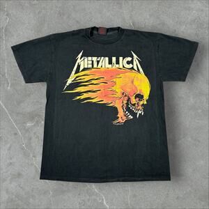 Vintage Metallica Pushead Flaming Skull 1994 Large Single Stitch Reprint Shirt